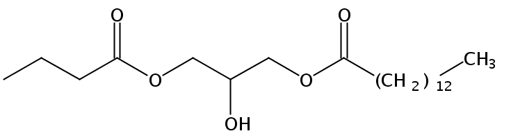 Structural formula of 1-Myristin-3-Butyrin