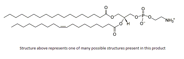 Structural formula of Phosphatidylethanolamine, PE (egg)