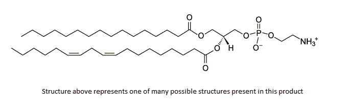 Structural formula of Phosphatidylethanolamine, PE (soya)