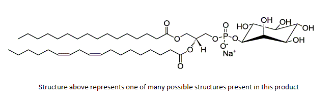 Structural formula of Phosphatidylinositol, PI (plant) NH4+ salt