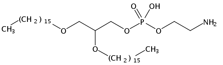 Structural formula of 1,2-Di-O-Hexadecyl-sn-Glycero-3-Phosphatidylethanolamine