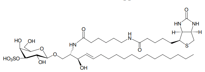 Structural formula of N-Hexanoyl-biotin-sulfatide