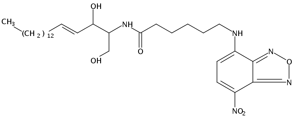 Structural formula of C6 NBD-L-threo-Sphingosine