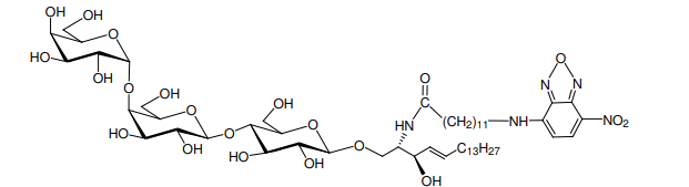 Structural formula of N-Dodecanoyl-NBD-ceramide trihexoside