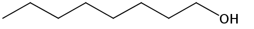 Structural formula of Octanol