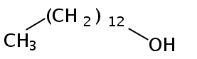 Structural formula of Tridecanol