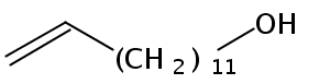 Structural formula of 12-Tridecenol