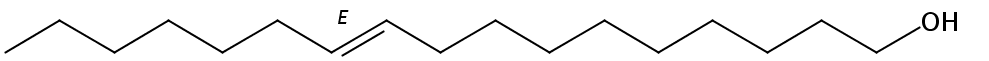 Structural formula of 10(E)-Heptadecenol