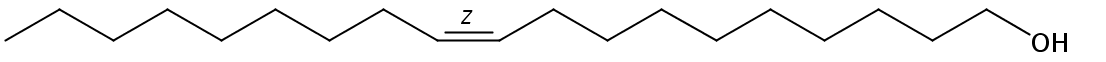 Structural formula of 10(Z)-Nonadecenol