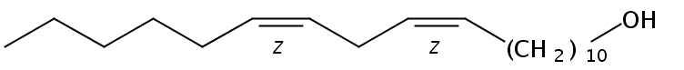 Structural formula of 11(Z),​14(Z)-​Eicosadien​ol