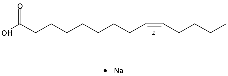 Structural formula of Sodium Myristoleate