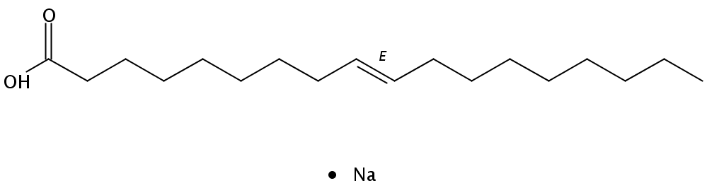 Structural formula of Sodium Elaidate