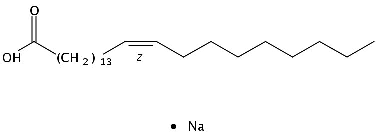 Structural formula of Sodium Nervonate