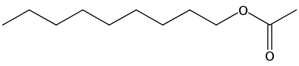 Structural formula of Nonyl acetate