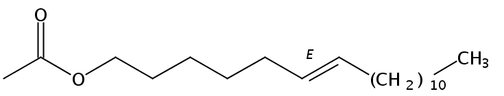 Structural formula of 6(E)-Petroselaidyl acetate