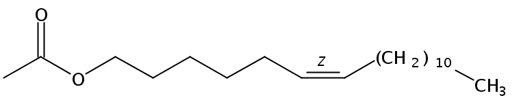 Structural formula of 6(Z)-Petroselinyl acetate