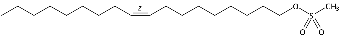 Structural formula of Oleyl methane sulfonate