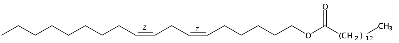 Structural formula of Linoleyl Myristate