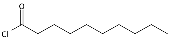 Structural formula of Decanoyl chloride