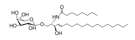 Structural formula of Octanoyl-Galactosylceramide