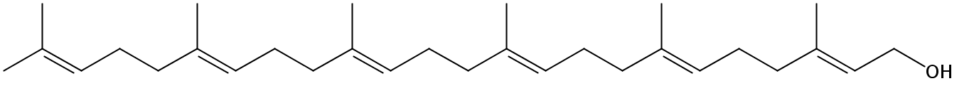 Structural formula of Hexaprenol