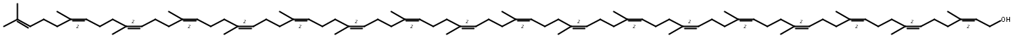 Structural formula of Octadecaprenol